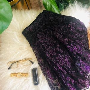 Purple Lace Skirt